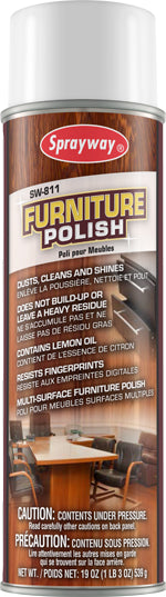 Sprayway - 19 Oz Lemon Furniture Polish - 811W