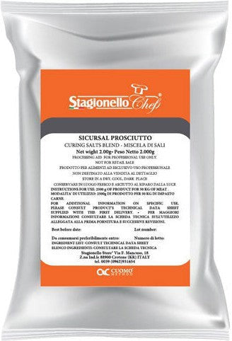 Stagionello - 1.85 Kg/Bag Curing Salts and Spice Blends for Cured Salami Long Fermentation , Pack of 3 - 47009 - Special Order Item - ETA 14-16 Weeks