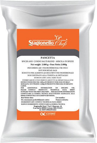 Stagionello - 2 Kg/Bag Curing Salts and Spice Blends for Long Fermentation Salami Pancetta, Pack of 3 - 47001 - Special Order Item - ETA 14-16 Weeks