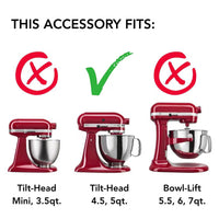 KitchenAid - Stainless Steel 3-Piece Accessory Set with 6-Wire Whip, Dough Hook - KSMTH3PSS