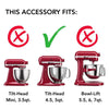 KitchenAid - Stainless Steel 3-Piece Accessory Set with 6-Wire Whip, Dough Hook - KSMTH3PSS