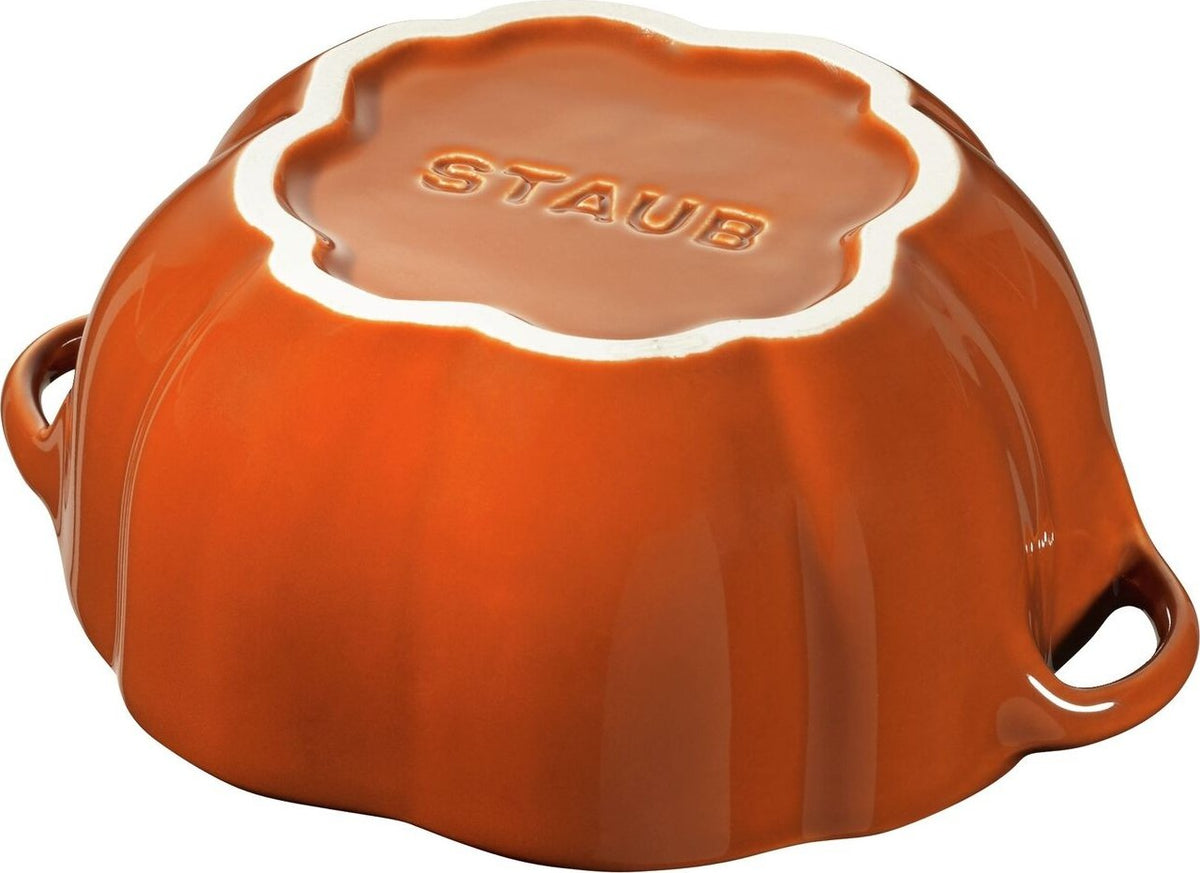 Staub - 0.5 QT Ceramic Pumpkin Cocotte Orange 0.5 L - 40511-555