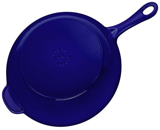 Staub - 10" Cast Iron Daily Pan With Glass Lid Blue (26 cm) - 1010647
