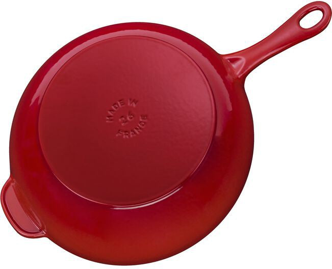 Staub - 10" Cast Iron Daily Pan With Glass Lid Cherry (26 cm) - 1010491