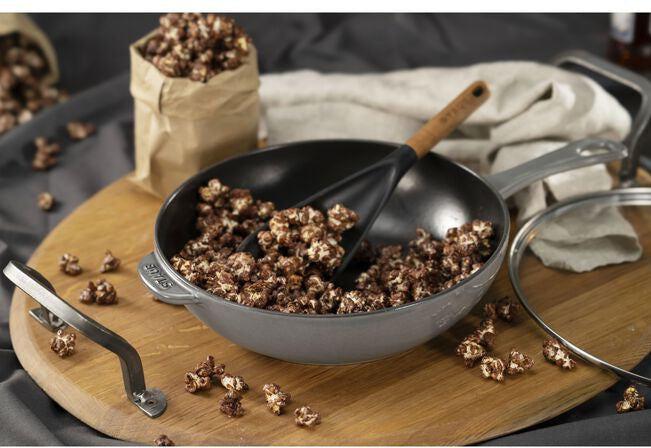 Staub - 10" Cast Iron Daily Pan With Glass Lid Grey (26 cm) - 1010645