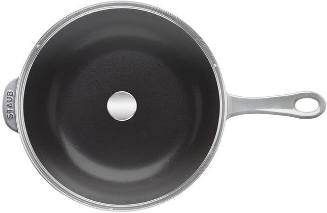 Staub - 10" Cast Iron Daily Pan With Glass Lid Grey (26 cm) - 1010645