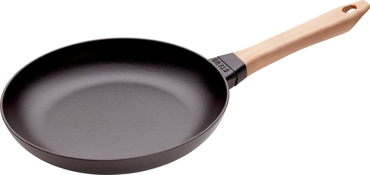 Staub - 10" Cast Iron Fry Pan with Wood Handle (26 cm) - 40511-952