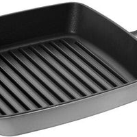 Staub - 10" Cast Iron Square Grill Pan Graphite Grey (26 cm) - 1003309
