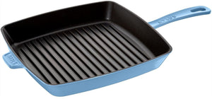 Staub - 12" Cast Iron Square Grill Pan Ice Blue (30 cm) - 40501-406