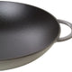 Staub - 14.5" Cast Iron Wok with Glass Lid Graphite Grey (37 cm) - 40509-336