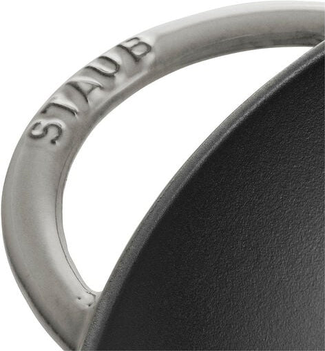 Staub - 14.5" Cast Iron Wok with Glass Lid Graphite Grey (37 cm) - 40509-336