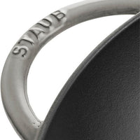 Staub - 14.5" Cast Iron Wok with Glass Lid Graphite Grey (37 cm) - 40509-336