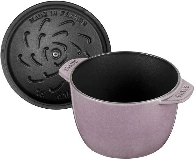 Staub - 1.8 QT Round Cast Iron Cocotte Cherry Blossom 1.8L- 1021929