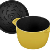 Staub - 1.8 QT Round Cast Iron Cocotte Citron 1.8L - 1029064