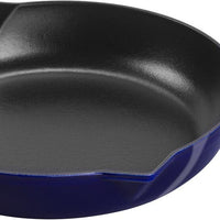 Staub - 2 PC Cast Iron Fry Pan Set Dark Blue - 40501-494