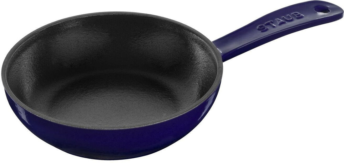 Staub - 2 PC Cast Iron Fry Pan Set Dark Blue - 40501-494