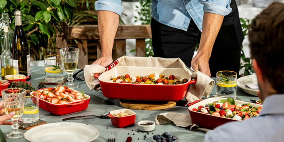 Staub - 2 PC Ceramic Ovenware Set Cherry - 40508-627