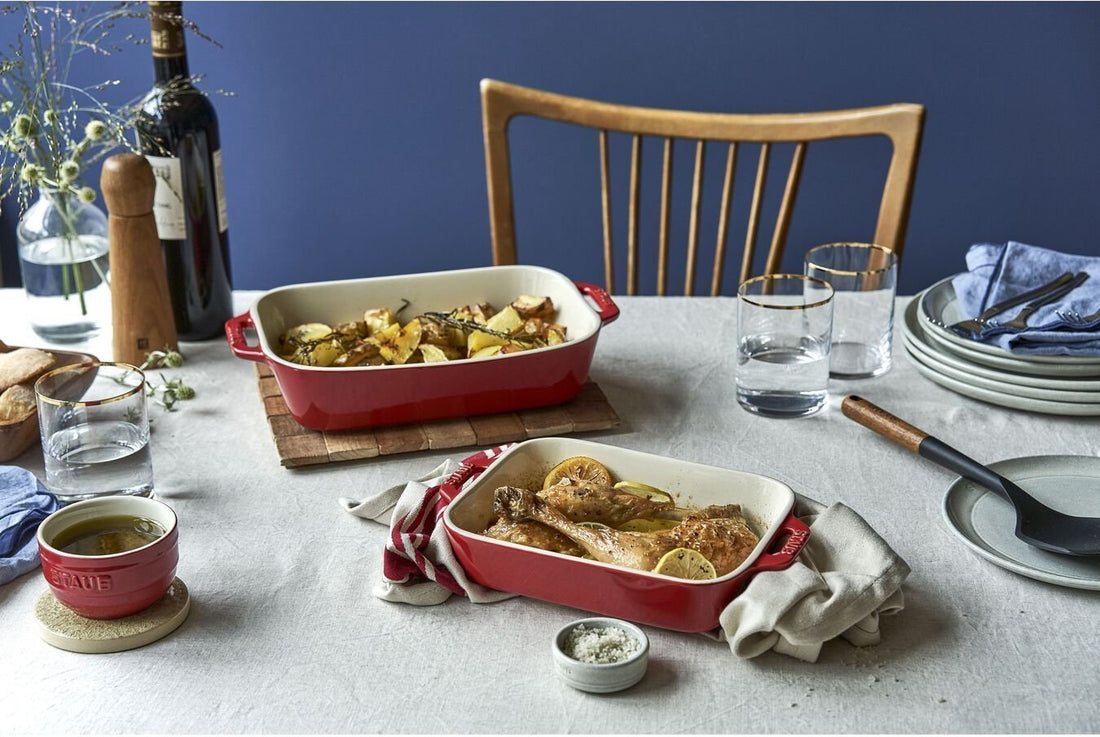 Staub - 2 PC Ceramic Ovenware Set Cherry - 40508-627