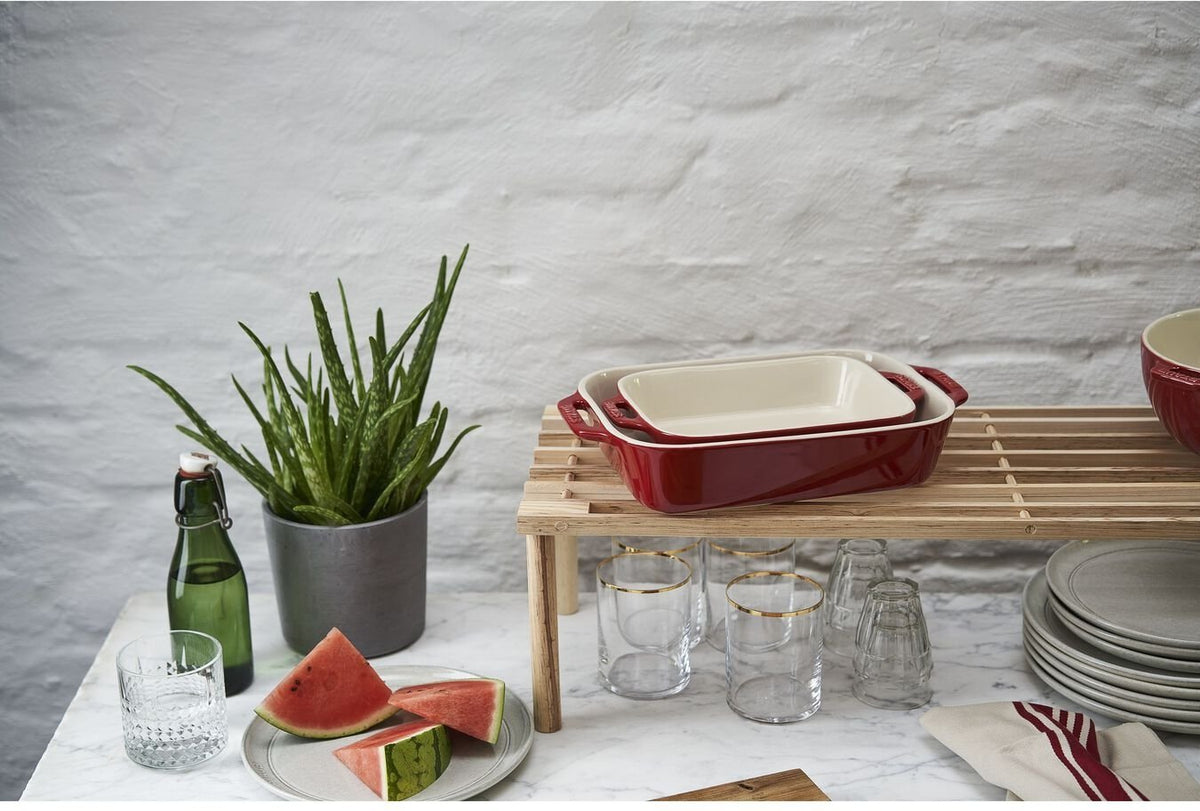 Staub - 2 PC Ceramic Ovenware Set Cherry - 40508-627