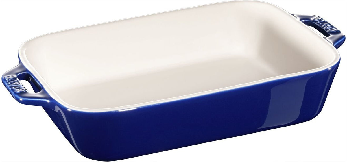 Staub - 2 PC Ceramic Ovenware Set Dark Blue - 40508-628