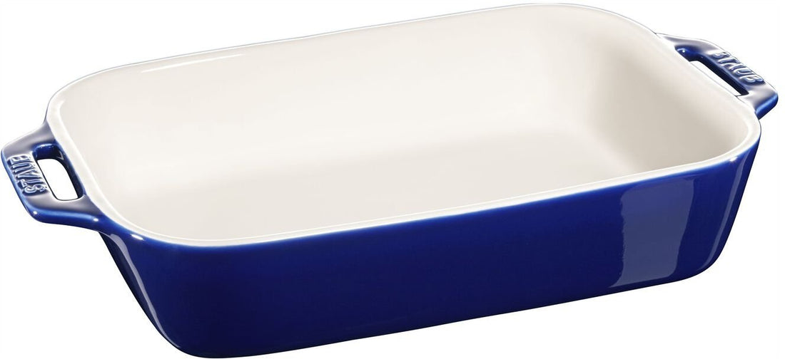 Staub - 2 PC Ceramic Ovenware Set Dark Blue - 40508-628