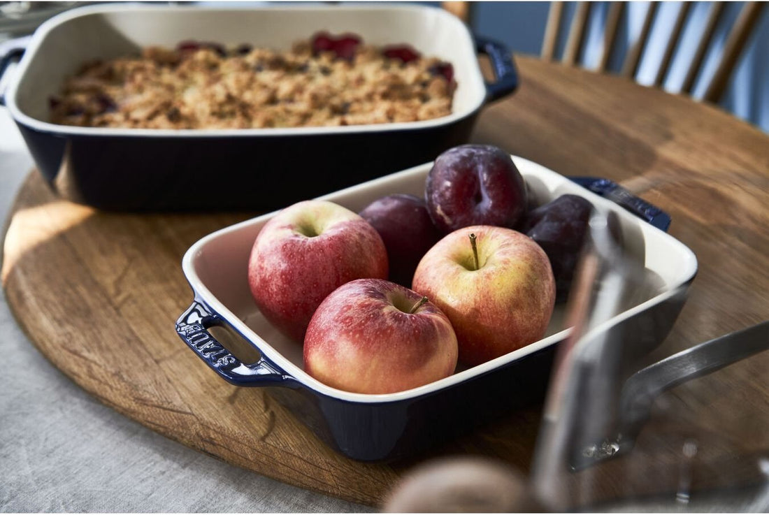 Staub - 2 PC Ceramic Ovenware Set Dark Blue - 40508-628