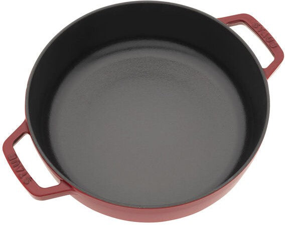 Staub - 2.5 QT Cast Iron Round Braiser With Dragon Lid Cherry 2.4L - 1028913