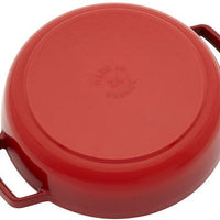 Staub - 2.5 QT Cast Iron Round Braiser With Dragon Lid Cherry 2.4L - 1028913