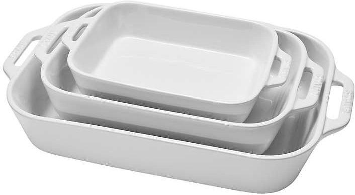 Staub - 3 PC Ceramic Ovenware Set White - 40501-521