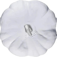 Staub - 3.5 QT Cast Iron Pumpkin Cocotte Pure White 3.25 L - 1024043