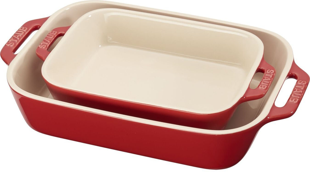 Staub - 4 PC Ceramic Bakeware Set Cherry - 40508-539
