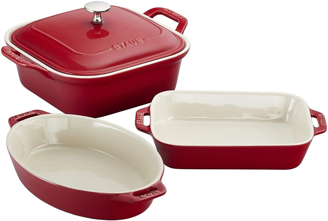 Staub - 4 PC Ceramic Bakeware Set Cherry - 40508-646