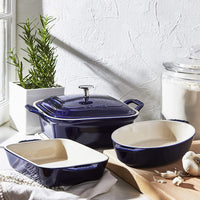 Staub - 4 PC Ceramic Bakeware Set Dark Blue - 40508-647