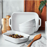 Staub - 4 PC Ceramic Bakeware Set White - 40508-537