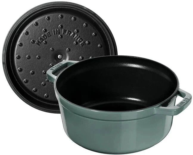 Staub - 4 QT Round Cocotte Eucalyptus 3.8L - 1025323