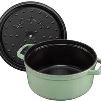 Staub - 4 QT Round Cocotte Sage 3.8L - 40505-364