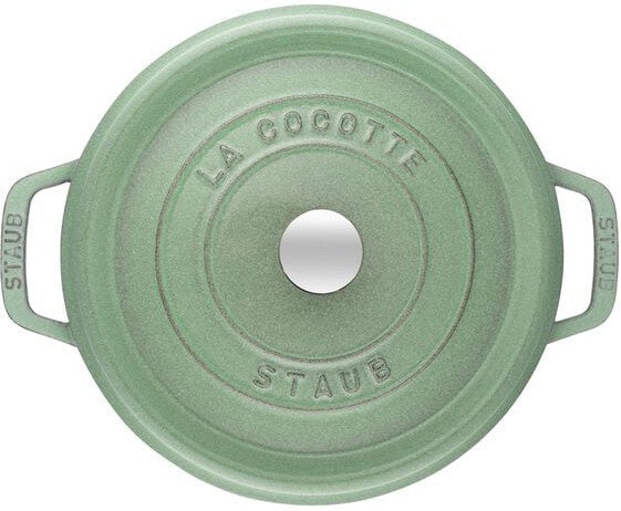 Staub - 4 QT Round Cocotte Sage 3.8L - 40505-364
