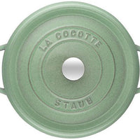 Staub - 4 QT Round Cocotte Sage 3.8L - 40505-364