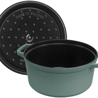 Staub - 7 QT Round Cocotte Eucalyptus 6.7L - 1023970