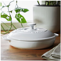 Staub - Ceramic Round Brie Cheese Baker With Lid Pure White - 1014513