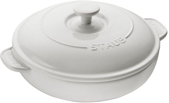 Staub - Ceramic Round Brie Cheese Baker With Lid Pure White - 1014513