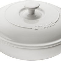 Staub - Ceramic Round Brie Cheese Baker With Lid Pure White - 1014513