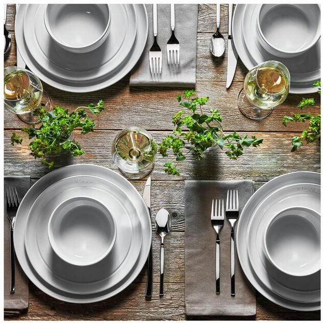 Staub - Dining Line 12 PC White Dinnerware Set - 1021459