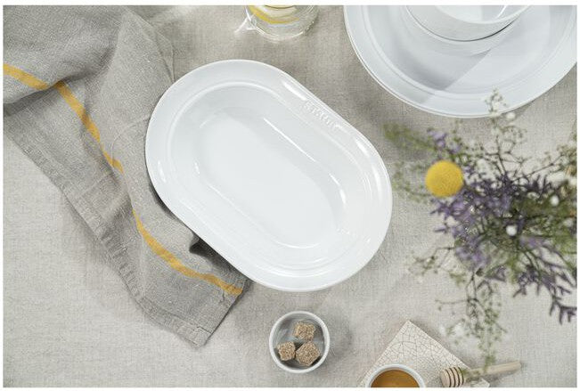 Staub - Dining Line White Oval Serving Dish - 1021471