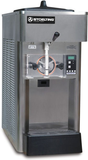 Stoelting - 15.12" x 28.87" x 35.62" 220-240 V Air Cooled Gravity Fed Single Flavor Soft Serve Countertop Machine - F111X-302I2 (Pre-Order Now, ETA 8-12 Weeks)