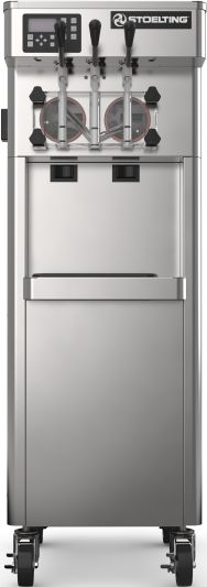 Stoelting - 19.12" x 31.37" x 58.25" 208-240 V Air Cooled Gravity-Fed Twin Twist Soft Serve Floor Machine - F231-38I2P-GP (Pre-Order Now, ETA 8-12 Weeks)