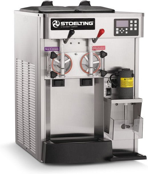 Stoelting - 208-240 V, 1 Phase Air-Cooled Countertop Soft Serve & Shake Freezer with Front Mounted Blender - SF144X-302I2