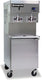 Stoelting - 208-240V 1 Phase Water Cooled Pressurized Double Cylinder Soft Serve Floor Machine With Refrigerated LED-illuminated Mix Storage Cabinet - U421-18I2 (Pre-Order Now, ETA 8-12 Weeks)