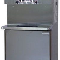 Stoelting - 208-240V 1 Phase Water Cooled Pressurized Twin-Twist Soft Serve and Frozen Yogurt Freezer With Refrigerated Mix Storage Cabinet - U431-18I2-SH (Pre-Order Now, ETA 8-12 Weeks)