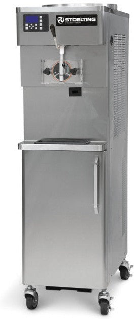 Stoelting - 208-240V, 3 Phase Water Cooled Soft Serve Pressure Fed Single Flavor Floor Machine - U411-109I2 (Pre-Order Now, ETA 8-12 Weeks)